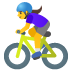 🚴‍♀️ woman biking display on Google